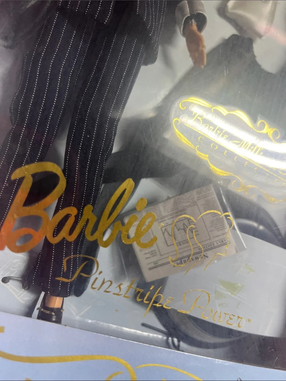 NRFB 1997 Barbie Millicent Roberts Pinstripe Power Suit Doll